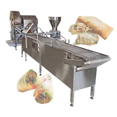 Linie chinezească de fabricare a rulourilor de primăvară